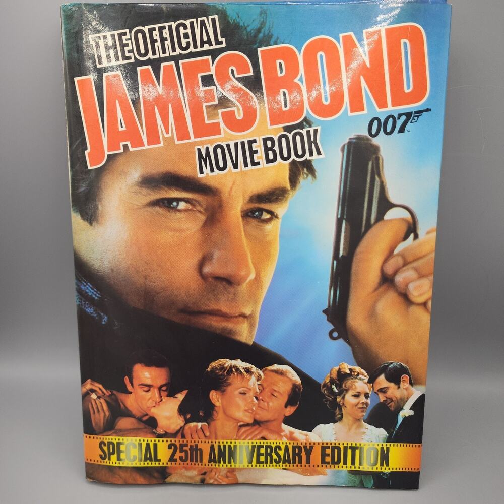The Official James Bond 007 Movie Book Special 25th Anniversary 1st Edition HC